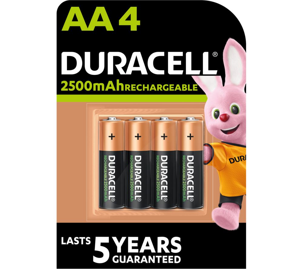 DURACELL AA NiMH Rechargeable Batteries - Pack of 4
