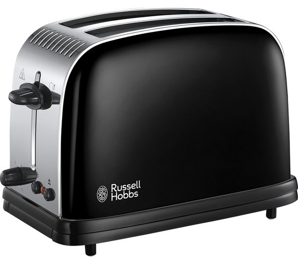 RUSSELL HOBBS Colours Plus 23331 2-Slice Toaster - Black, Black