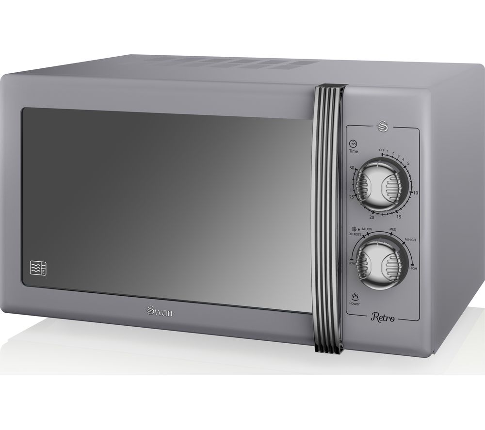 SWAN Retro SM22070GRN Solo Microwave - Grey, Grey