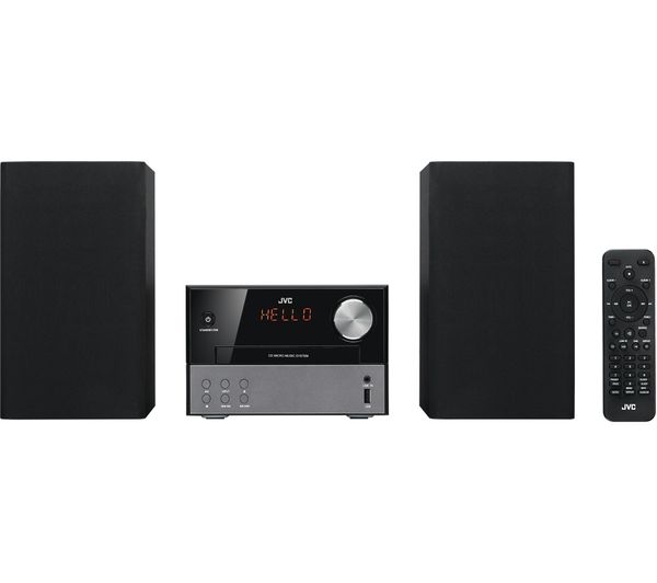 Image of JVC UX-D327B Wireless Traditional Hi-Fi System - Black