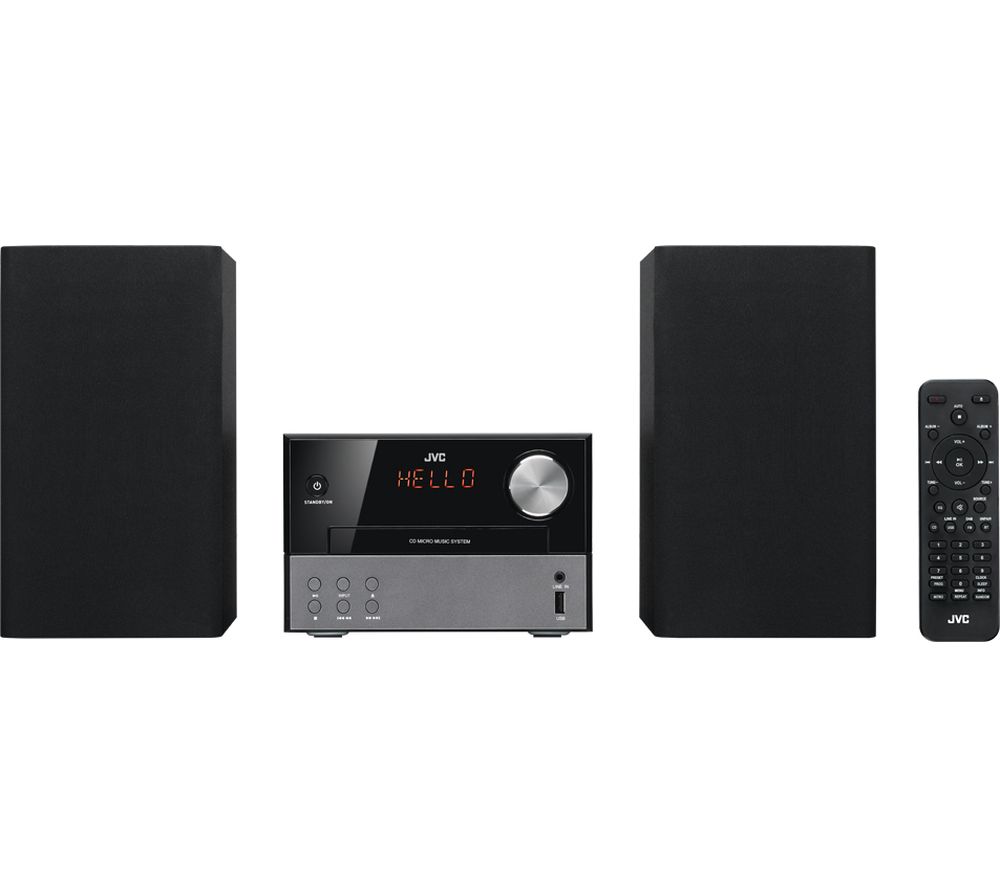 JVC UX-D327B Wireless Traditional Hi-Fi System - Black