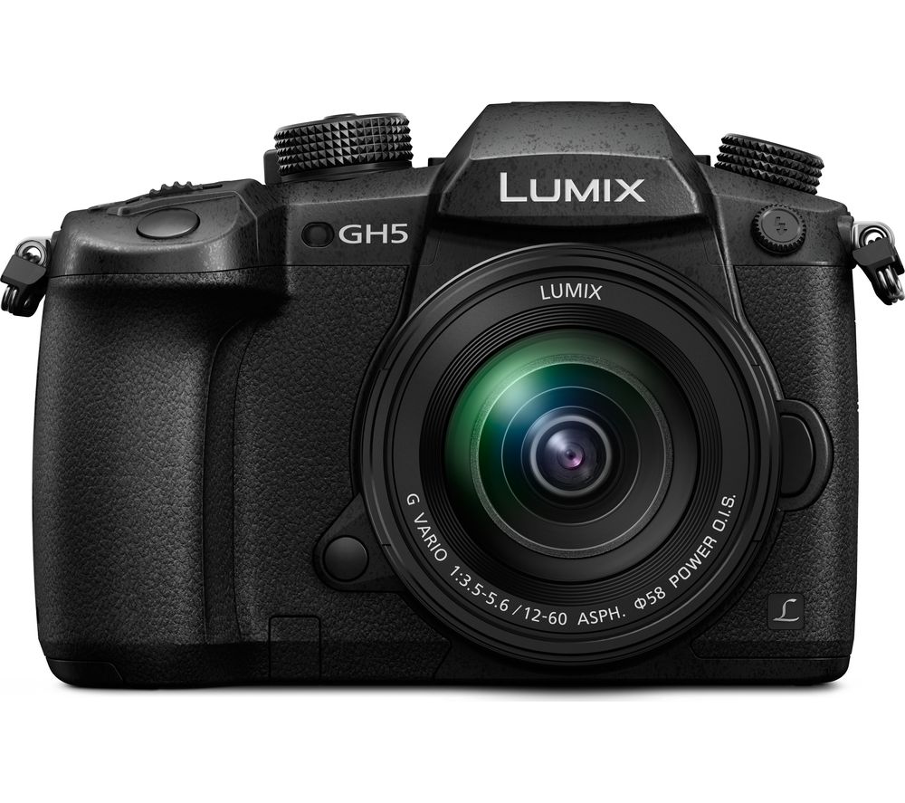 PANASONIC Lumix DC-GH5MEB-K Compact System Camera with 12-60 mm f/3.5-5.6 Zoom Lens – Black, Black