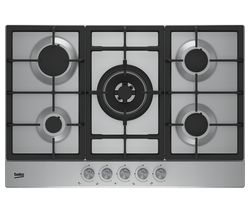 BEKO HCAW75225SX Gas Hob - Stainless Steel