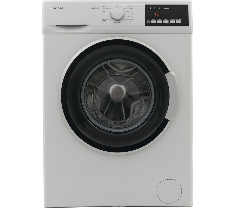 KENWOOD K814WM18 8 kg 1330 Spin Washing Machine – White, White