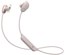 SONY Sports WI-SP600N Wireless Bluetooth Noise-Cancelling Headphones - Pink