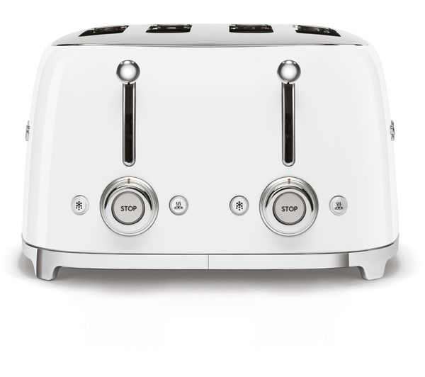 TSF03WHUK SMEG 50's Retro Style TSF03WHUK 4Slice Toaster White Currys Business