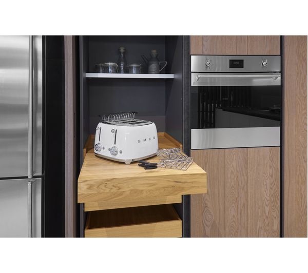 TSF03WHUK SMEG 50's Retro Style TSF03WHUK 4Slice Toaster White Currys Business