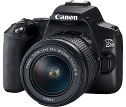 EOS 250D DSLR Camera with EF-S 18-55 mm f/3.5-5.6 III Lens