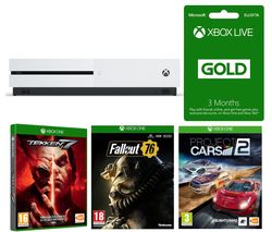 MICROSOFT Xbox One S, Fallout 76, Tekken 7, Project Cars 2 & 3 Months LIVE Gold Bundle