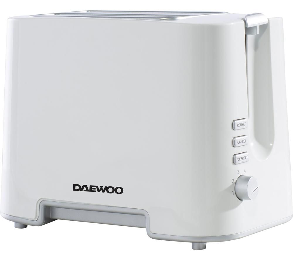 DAEWOO SDA1651 2-Slice Toaster ¬ñ White & Chrome, White Review