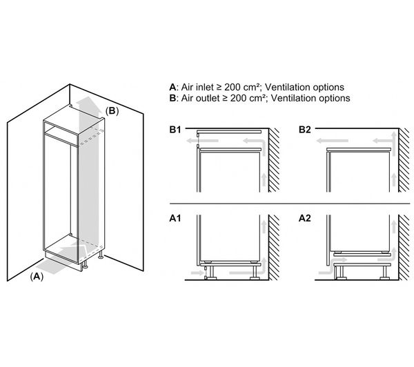 GIN81AEF0G - BOSCH Series 6 GIN81AEF0G Integrated Tall Freezer - Currys ...