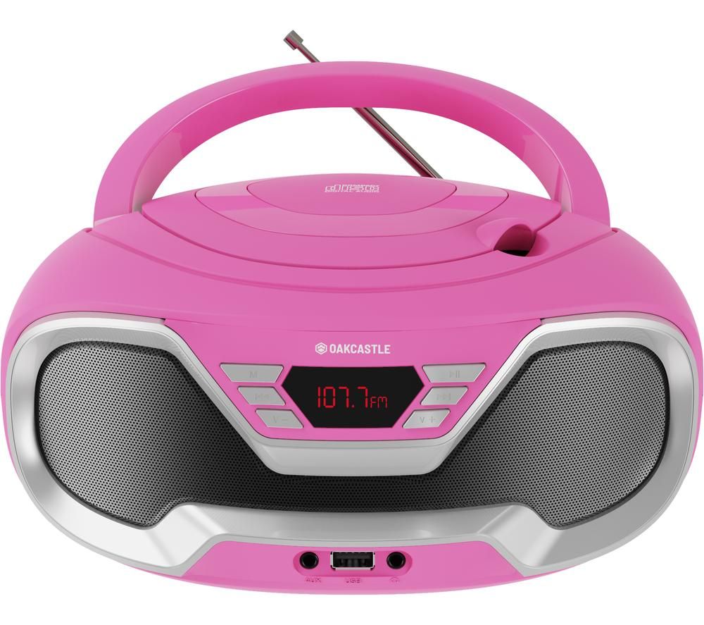 CD200 FM Bluetooth Boombox - Pink