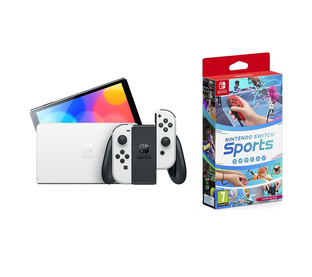 Switch OLED & Sports Bundle - White