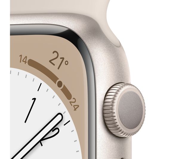 MNP63B/A APPLE Watch Series 8 Starlight with Starlight Sports Band