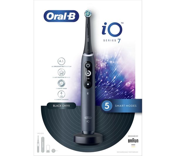 ORAL B iO 7 Electric Toothbrush - Black - ORAIO7BK - Currys Business
