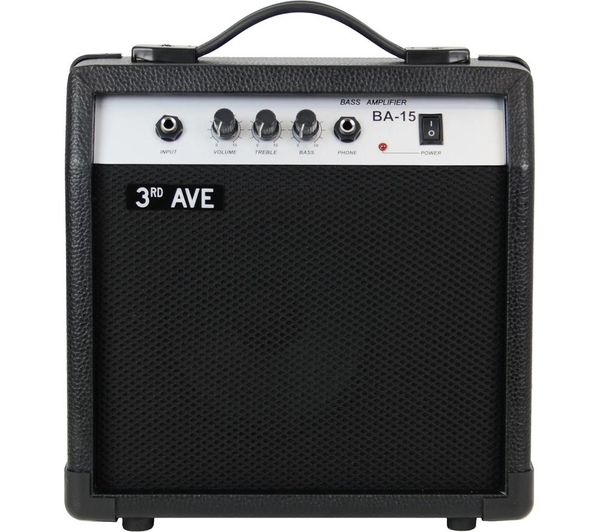 3rd Avenue 15 W Combo Bass Guitar Practice Amplifier Black