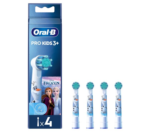 Oral B Pro Kids Frozen Replacement Toothbrush Head Pack Of 4