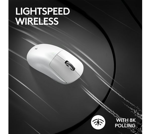 LOGITECH PRO X Superlight 2 Wireless Optical Gaming Mouse - White