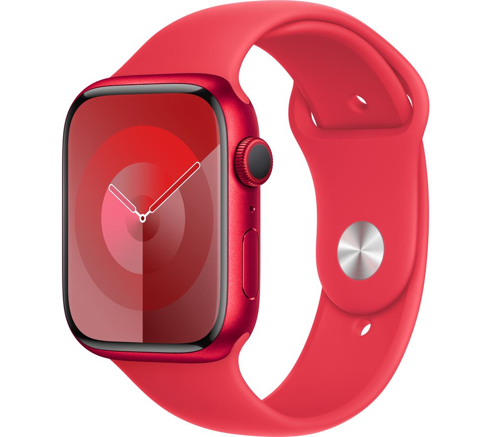 Watch Series 9 - 45 mm (PRODUCT)RED Aluminium Case with (PRODUCT)RED Sport Band, M/L