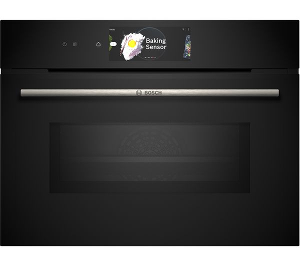 Image of BOSCH CMG778NB1 Built-in Compact Oven with Microwave - Black
