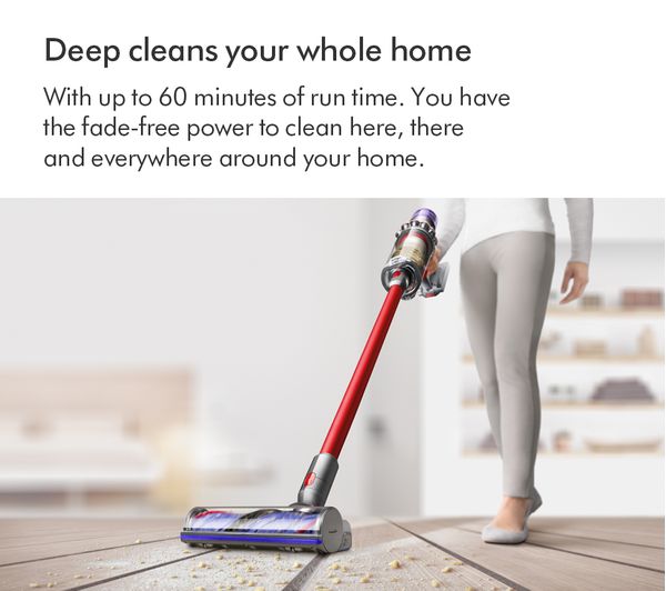DYSON V11 Extra Cordless Vacuum Cleaner - Red & Purple - 476597-01