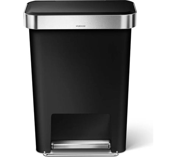 Simplehuman Cw1385cb 45 Litre Rectangular Bin Black