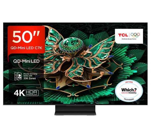 TCL C7K 50" QD-Mini LED 4K HDR Smart Google TV - 50C7K