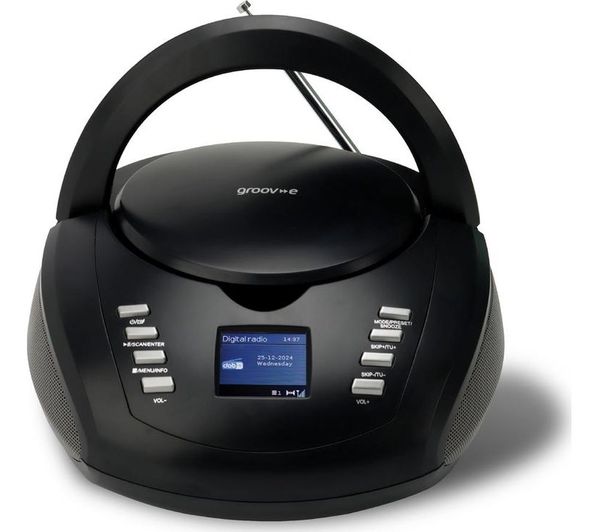 Groov E Gv Ps763 Dab Fm Bluetooth Boombox Black