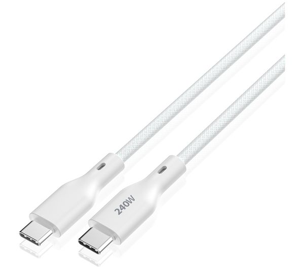 An image of SANDSTROM S240CC226 240W Braided USB‑C to USB‑C Cable - 2 m