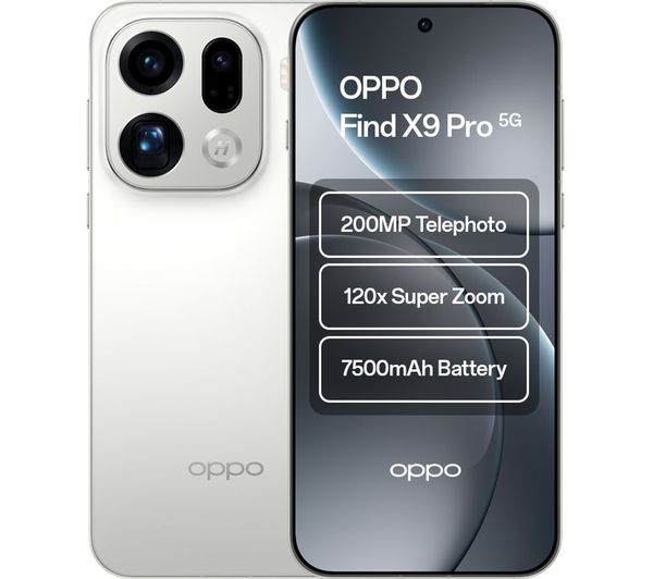 An image of OPPO Find X9 Pro - 512 GB, Silk White