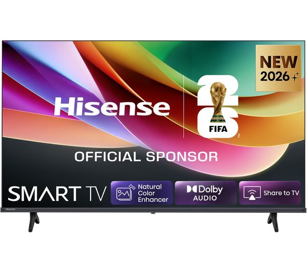An image of HISENSE A4S 32" LED HD Ready HDR Smart TV with Freely - 32A4STUK