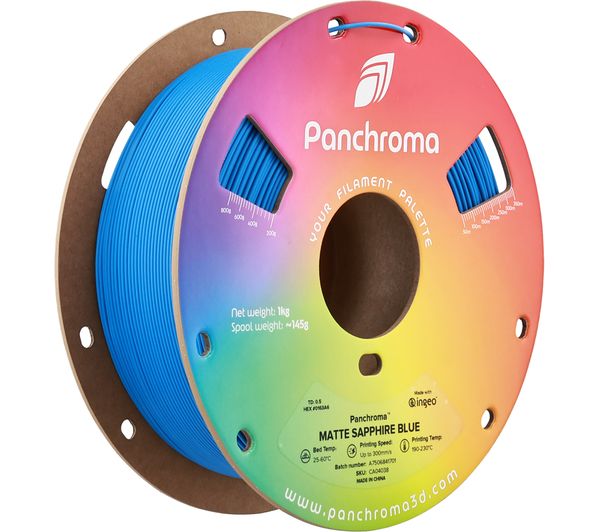 An image of POLYMAKER Panchroma 3D Printing Filament - Sapphire Blue
