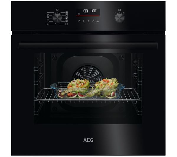An image of AEG OU5PB40CK Electric Pyrolytic Oven - Black
