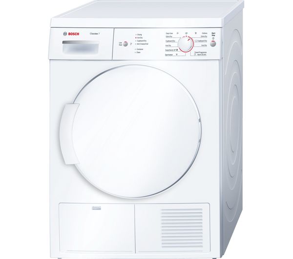 Bosch Tumble Dryer Classixx 7 WTE84106GB  - White, White