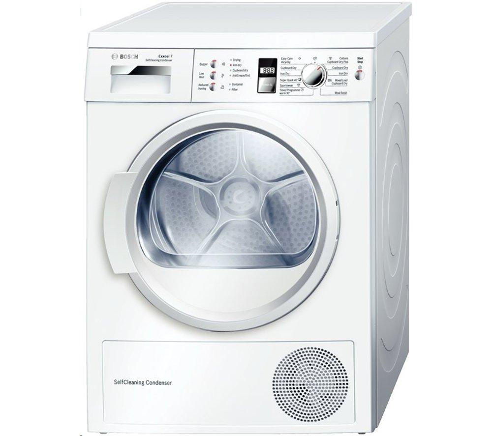 Bosch Tumble Dryer WTW863S1GB Heat Pump Condenser  – White, White