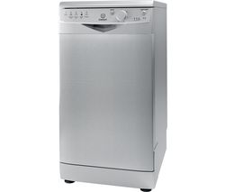 Indesit DSR15BS 10 Place Slimline Freestanding Dishwasher Silver Best Price and Cheapest