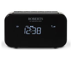 ROBERTS ORTUS1 DAB+/FM Clock Radio - Black