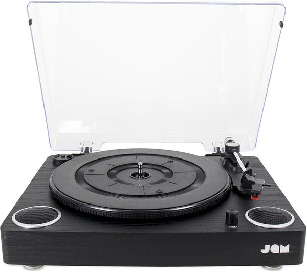 JAM Play HX-TTP300BWD Belt Drive Turntable - Black, Black