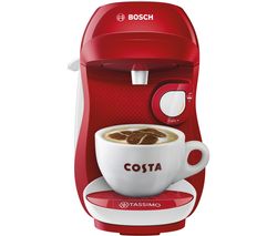 TASSIMO by Bosch Happy TAS1006GB Coffee Machine - Red & White
