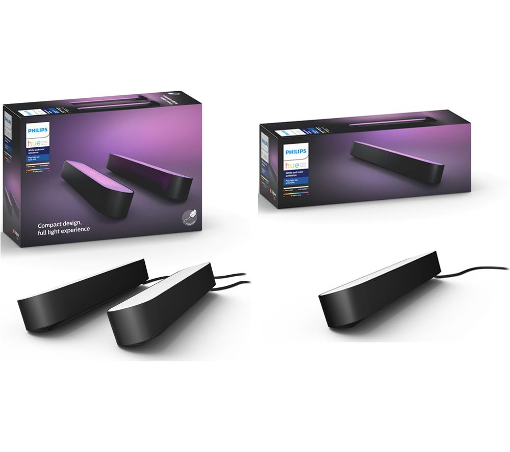 PHILIPS Hue Play Light Bar Twin Pack & Extension Kit Bundle, Black Review