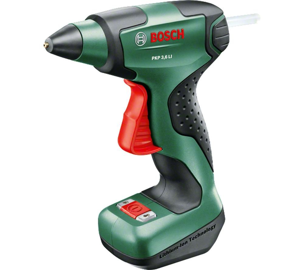 BOSCH PKP 3.6 LI Cordless Hot Glue Gun, Stone