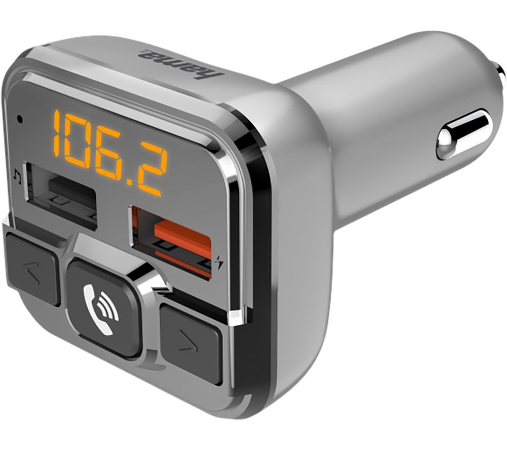 14165 Bluetooth to FM Transmitter with USB – Silver
