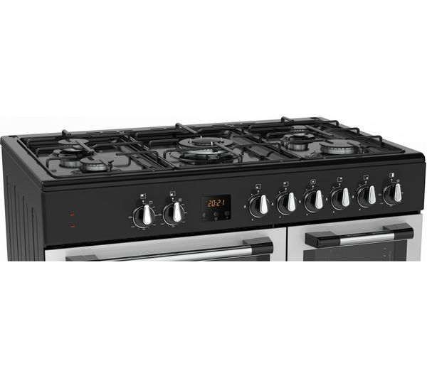  LOGIK LRC90S21 90 cm Dual Fuel Range Cooker Silver Currys Business
