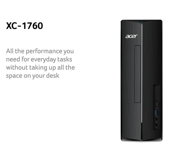 DT.BHWEK.006 - ACER Aspire XC-1760 Desktop PC - Intel® Core™ i3, 1 