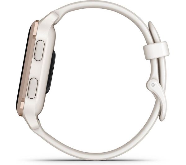 010-02700-11 - GARMIN Venu Sq 2 Music - Ivory & Peach Gold