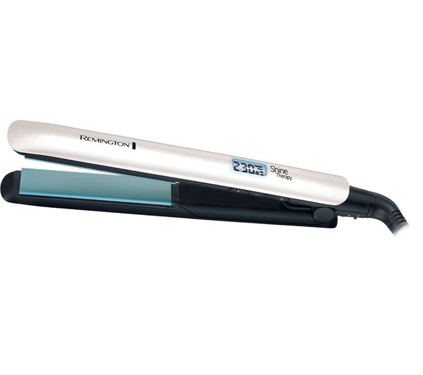 REMINGTON Shine Therapy S8500 Hair Straightener - White & Teal