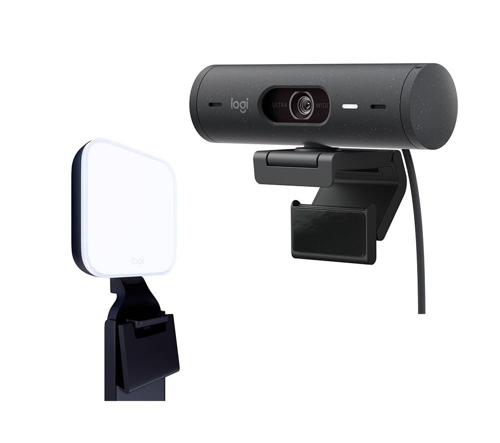 Brio 500 Full HD Webcam & Litra Glow Streaming Light Bundle