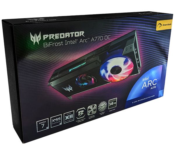 Predator Graphics ACER Intel® Arc™ A770 16 GB Predator BiFrost OC Graphics Card - DP ...