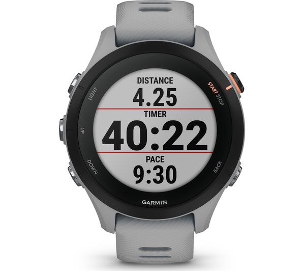 GARMIN Forerunner 255S Sports Watch - Powder Grey, 41 mm - 010
