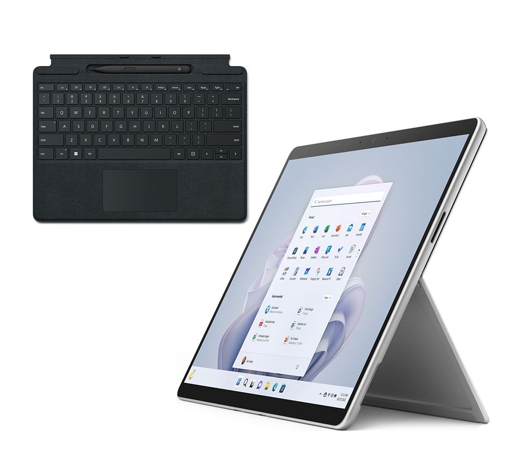 13" Surface Pro 9, Surface Pro Signature Type Cover & Slim Pen 2 Bundle - Intel® Core™ i5, 256 GB SSD, Platinum
